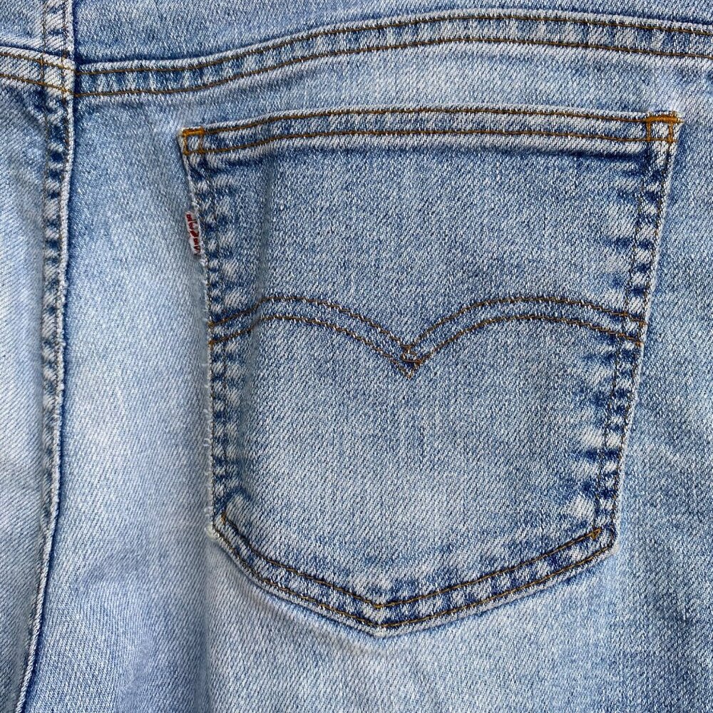 Vintage Levis 530 Flex Jeans Sz 34x29 Trevira Polyester Light Blue RARE Y2K USA - Picture 10 of 13
